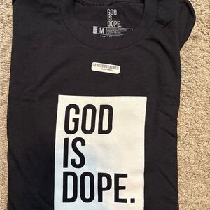 🔴Black 'God Is Dope' T-Shirt